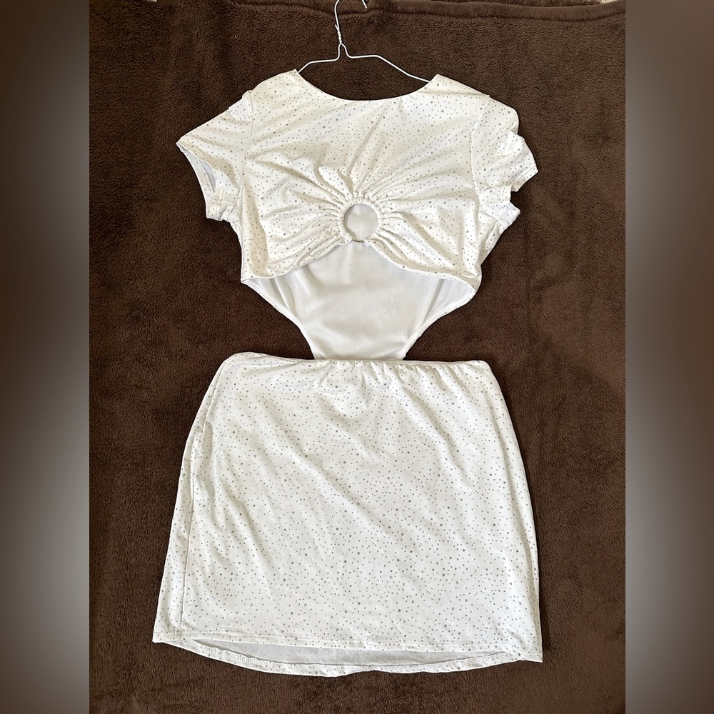 Lucy In The Sky White Cutout Bodycon Dress - BRAND NEW